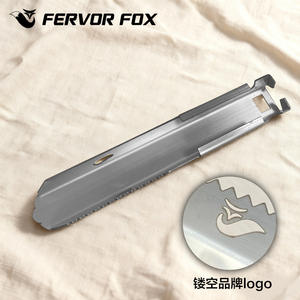 Pala cuadrada multifuncional para exteriores, 20x3,5x2cm, de acero inoxidable, portátil, para acampar, excavar y jardinería - Product Image 4