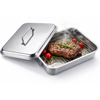 Grille de rôtissage coréenne en acier inoxydable pour poulet au charbon et dinde, pour usage extérieur et intérieur en cuisine