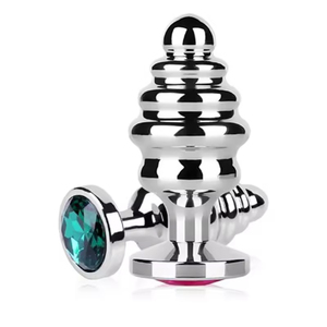 Juguetes sexuales anales de metal acanalado con diseño de joyería para mujeres y hombres, juegos y juguetes sexuales divertidos - Product Image 2