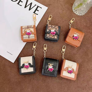 เคสหูฟังดีไซเนอร์สำหรับ Apple airpods Pro 2เคสสไตล์หรูหราสำหรับ Gen2 <span class=keywords><strong>Gen3</strong></span>เคสหนัง PU - Product Image 1