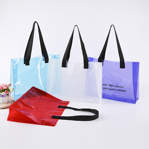 Sac cosmétique en plastique PVC avec fermeture éclair, boîte à crayons mignonne pour étudiants, boîte à crayons transparente, poignée pour vêtements, sac cadeau - Product Image 1