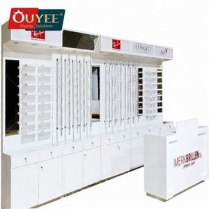 Kiosco de exhibición de gafas de sol de tienda óptica de moda de centro comercial contemporáneo personalizado para la venta - Product Image 3