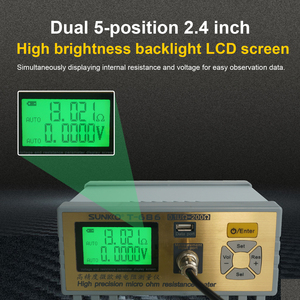 Sunkko điện trở T-686 đo lường phân tích độ chính xác cao Micro Ohm kháng Tester Relay biến áp kháng phân tích - Product Image 4