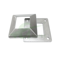 Couvercle de plaque de Base de main courante en acier inoxydable Offre Spéciale pour élément décoratif de tuyau de garde-corps d'escalier carré/rond