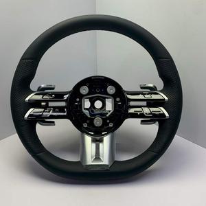 Volant en cuir en forme de <span class=keywords><strong>D</strong></span> avec marque de centrage rouge et poignée sculptée pour C/E/CLA/GLC/GLE/CLS/<span class=keywords><strong>GLA</strong></span>/GLB - Product Image 3
