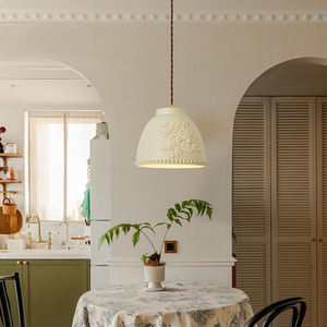 French Country Style Designer Lamp Restaurant Chandelier <b>Dining</b> Table Bar Lamp Island Lamp Carved Art Bedside Middle Size Lamp - Product Image 5