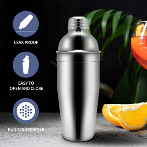 Hot bán Shaker Set 25oz <span class=keywords><strong>Bar</strong></span> phụ kiện 12 cái công cụ thanh 750ml <span class=keywords><strong>Bar</strong></span> công cụ thép không gỉ bartender Set Kit - Product Image 2