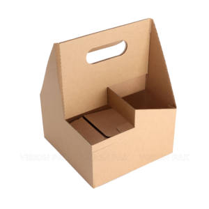 Fabricante logotipo personalizado impresión bebida caliente café <span class=keywords><strong>Boba</strong></span> té para llevar tazas portador cajas de papel Sushi comida para bebés en relieve en caja - Product Image 4