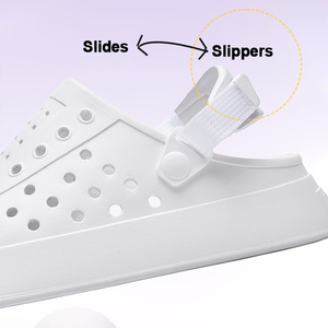 Sandalias de EVA Impermeables para Hombre con Logotipo Personalizado, Correa Ajustable y Dijes DIY para Playa y Agua - Product Image 2