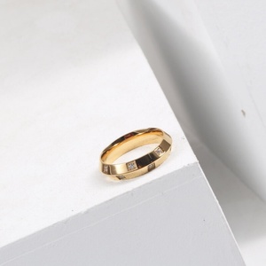 Unique Design UFO Shape <b>Crystal</b> Stainless Steel Statement <b>Ring</b> Gold Plated Zircon <b>Rings</b> for Women - Product Image 6