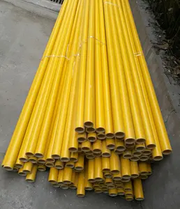 Tubos de andamio FRP aislados de alta resistencia tubos de postes de andamio de fibra de vidrio GFRP
