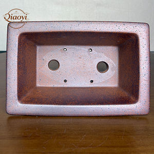 Pots à bonsaï rectangulaires en céramique non émaillée Yixing, pour plantes d'intérieur/extérieur, aménagement paysager, écologiques, durables, jardinières - Product Image 5