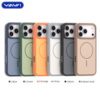 Étui de téléphone magnétique antichoc texturé VAWI B421 pour iPhone 11 12 13 14 15 16 17 Pro Max pour téléphones Android Samsung