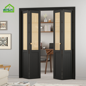 Acordeón plegable <span class=keywords><strong>de</strong></span> puerta corredera Interior compuesto <span class=keywords><strong>de</strong></span> madera <span class=keywords><strong>de</strong></span> diseño moderno para acabado comercial residencial para sala <span class=keywords><strong>de</strong></span> estar - Product Image 3