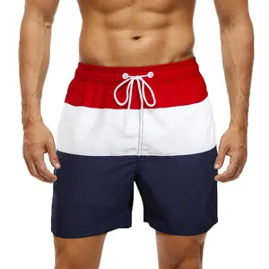 Short extensible 4 voies personnalisé Boardshorts mode hommes maillots de bain et vêtements de plage en gros séchage rapide épissé hommes maillot de bain Shorts - Product Image 1