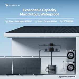Sistema de Almacenamiento de Energía con Panel Solar para Balcón Bluetti de Alta Eficiencia 400W/<span class=keywords><strong>500W</strong></span>/600W/800W Cumplimiento UE Resistente a la Intemperie Entrega Rápida - Product Image 5