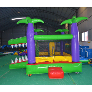 Venta caliente Mico Green Bounce House Castillo hinchable interior/exterior inflable Bouncer Jungle Crocodile Castle Kit de reparación gratuito - Product Image 4