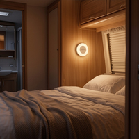 Luz Nocturna LED Recargable con Sensor de Movimiento, Luz Cálida Regulable, Inalámbrica, sin Marco, para Armario, con Sensor Oculto, Superventas