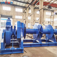 HNTIWIN - Fabricante de Alta Calidad - Cabrestante Hidráulico de Servicio Continuo Call Master Marine de 20000 Libras con Certificación BV/CCS/ABS/CE, 15 m de Acero