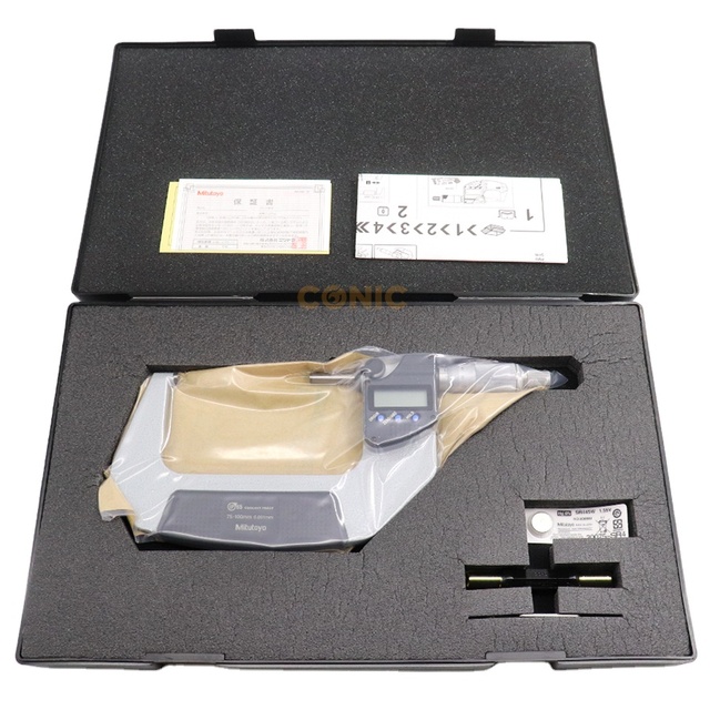 293-243-30  Genuine Mitutoyo IP65 Coolant Proof Digital Outside Micrometer 75-100mmx0.001mm