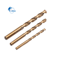 Foret hélicoïdal à tige droite Kidea Factory M35 HSSE Cobalt 5% DIN338 avec revêtement ambre torréfié pour le perçage des métaux