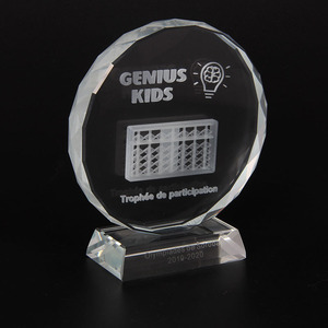 Trofeo de premio de girasol de cristal barato de fábrica para deportes y recuerdos - Product Image 2