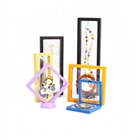 Boîtes de présentation flottantes 7x7cm en PE transparent pour bijoux