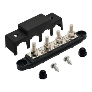 บล็อกจ่ายไฟแบบสตั๊ด 4 ขา รุ่น RV Yacht Busbar M8 M10 สีแดงดำ ขั้วต่อทองแดง - Product Image 5