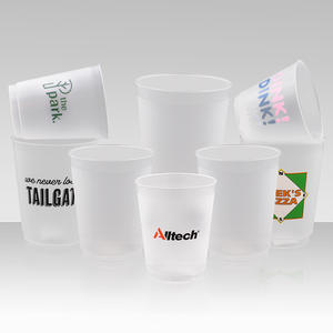 Vasos de Agua de Plástico Esmerilado Kiliou de 16oz con Diseños Personalizados para Fiestas de Boda, Reutilizables y Libres de BPA - Product Image 5