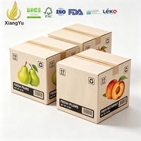 Premium witte golfkartonnen fruitdoos voor supermarkt versproducten verpakking groothandel export distributie