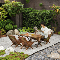 Chaise pliante de camping minimaliste moderne pour l'extérieur, tabouret portable en bois massif et bambou, empilable, pour salon de jardin et mobilier d'extérieur