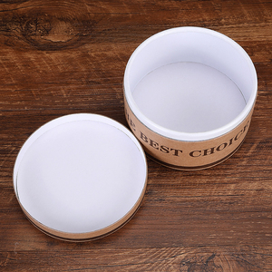 Boîte d'emballage en carton recyclé de qualité alimentaire personnalisée pour thé en feuilles détachées et café, tube rond en papier kraft noir - Product Image 4