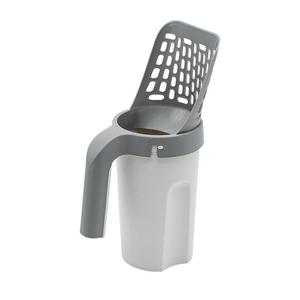Recogedor de excrementos ecológico a pilas para gatos y perros, pala para arena, bandeja sanitaria de plástico, soporte para bolsas de excrementos, tamiz para arena. - Product Image 1