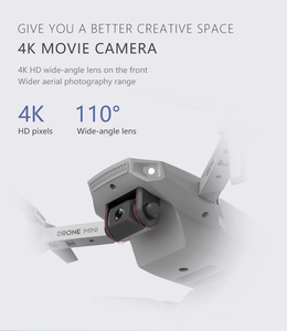 Mini Dron E88 4K HD con Cámara, WiFi 2.4G, Transmisión FPV en Tiempo Real 1080p, Alcance de 50-100m, Función Sígueme, <span class=keywords><strong>Quadcopter</strong></span> RC - Product Image 3