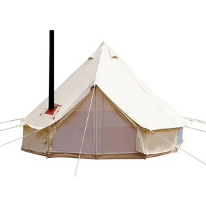Glamping Luxury 6M 5M 4M Không Thấm Nước Giá Rẻ Vòng Vải Chuông Lều Với Ống Khói Lỗ - Product Image 1