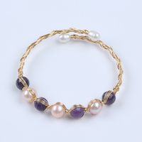 Bracelet en perles naturelles pour femmes, bijoux en perles tendance