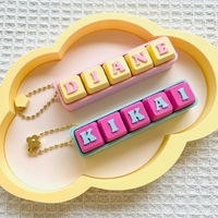 Whosale 3D Printed Keyboard Clicker With Fingertip Release Mechanism Keychain Pendant With Customizable Letter Symbols