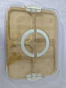 100% Planche à découper à fromage en bambou portable écologique avec couvercles Charcuterie <span class=keywords><strong>Marvel</strong></span> pour l'extérieur et la cuisine - Product Image 3