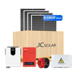 家用太阳能系统5KW 5000瓦混合太阳能系统3KW 4KW 5KW 8KW 10KW 12KW太阳能系统