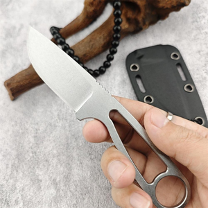 Cuchillo de Camping para Exteriores 12992, Acabado Stone Wash, Alta Dureza, Doble Acción, EDC, Multifuncional, Cuchillo de Bolsillo para Caza - Product Image 2