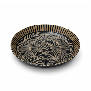 Platos de cerámica japoneses de 3.5 pulgadas, tamaño versátil, color negro mate, de lujo, para restaurantes. - Product Image 1