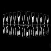 Faux-ongles pointus, à pointes artificielles, souples, pour Art de manucure et de pédicure, à tremper, très épais, prix de gros