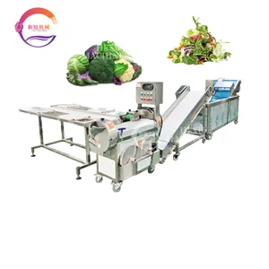 Mesin buah sayuran industri jalur pengolahan Salad sayuran akar buah