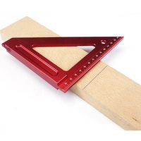 Équerre triangulaire de charpentier de 150 mm en alliage d'aluminium moulé sous pression pour le travail du bois et la menuiserie