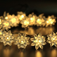 100Leds Solar Waterproof Flashing Light LED String Lights Lotus für Outdoor Garden Store Window Party Night Party Tree Decor