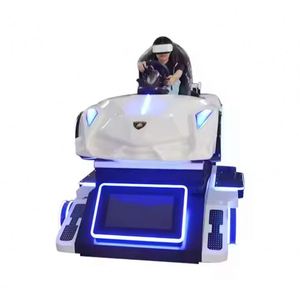เครื่องจำลองการแข่งรถ VR แบบโลหะสำหรับใช้ในร่ม เหมาะสำหรับสวนสนุกและห้างสรรพสินค้า สีขาว สำหรับผู้เล่น 1 คน - Product Image 6