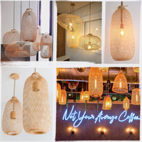 Lampe suspendue artisanale en jonc de mer MTH VIETNAM, style rustique côtier, pour chambre à coucher, salon, restaurant, salon de thé, décoration intérieure