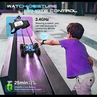 Voiture télécommandée RC 2.4G 4x4 tout-terrain avec rotation à 360 degrés, fonctions de drift et cascades, contrôle gestuel et pulvérisation de lumière