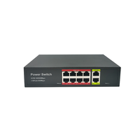 FOSVISION 8 Poe Switch 8 Port 48V 120w standar IEEE:EEE802.3AF/AT 10/100Mbps dan 2 Uplink 100Mbps daya melalui Ethernet