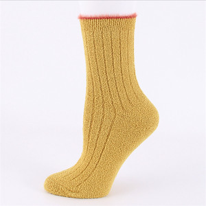 Women Solid Color Winter Thick <strong>Warm</strong> Indoor Floor Wool Touch SoftT <strong>Fuzzy</strong> <strong>Socks</strong> Women - Product Image 4